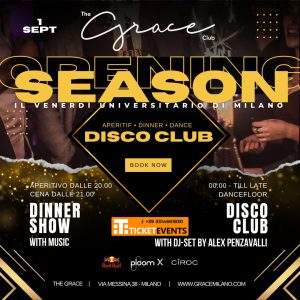 The Grace Club Opening Season 1 Settembre 2023