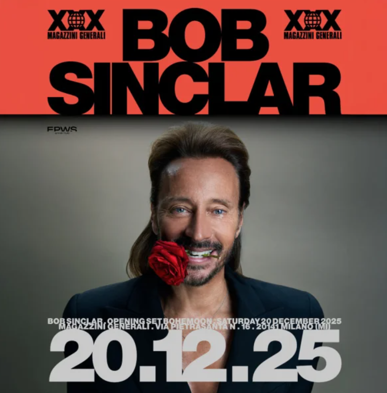 Evento Bob Sinclar Milano – Magazzini Generali dicembre 2025