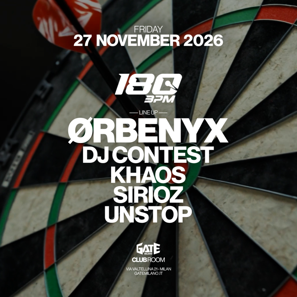 Locandina 180BPM @ Gate Milano – venerdì 27 novembre