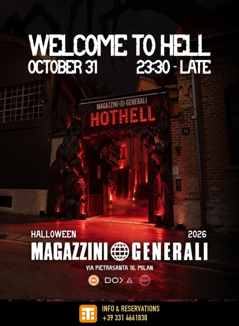 Locandina Halloween 2026 Welcome to Hell ai Magazzini Generali Milano