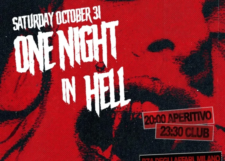 Locandina Halloween 2026 One Night in Hell al MIB Milano