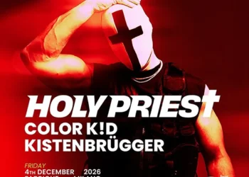 Locandina Vision al Fabrique Milano con Holy Priest, Color K!d e Kistenbrügger, venerdì 4 dicembre 2026