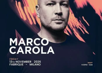 Locandina Vision al Fabrique Milano con Marco Carola, venerdì 13 novembre 2026