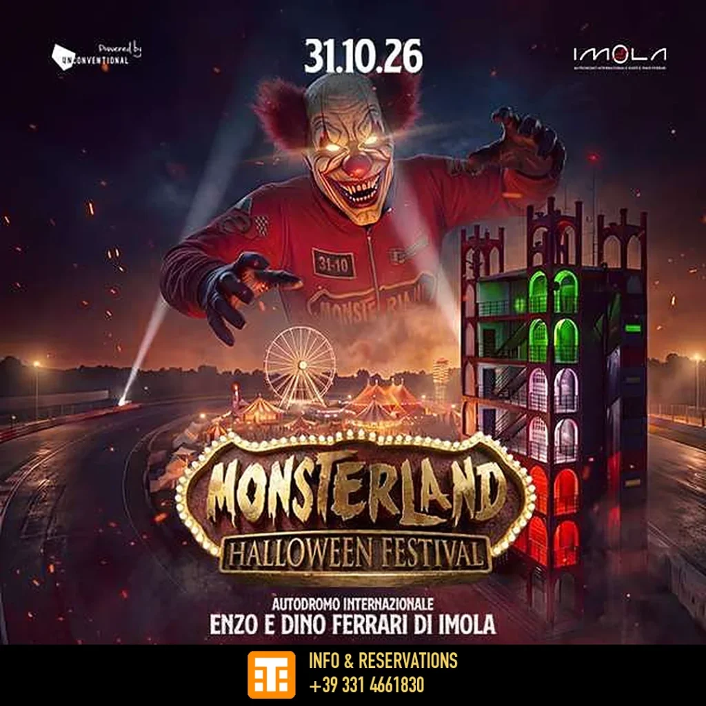 Locandina Monsterland Halloween Festival 2026 Autodromo di Imola - Ticket Events