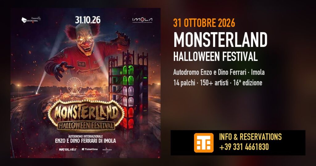 Monsterland Halloween Festival 2026, 31 ottobre, Autodromo di Imola