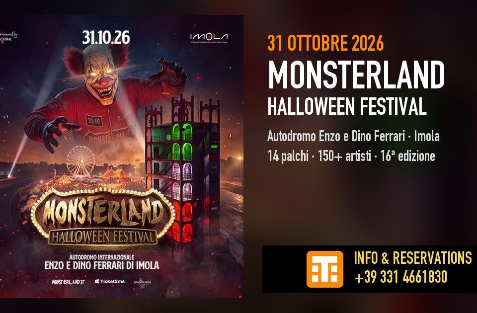 Monsterland Halloween Festival 2026, 31 ottobre, Autodromo di Imola
